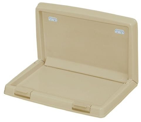 Iris Ohyama, Matte, Töpfchen-Trainingstablett mit Kunststoffrand , L34,5 x B50 x H32,3 cm , Einheit , Rutschfest, BPA-frei , IT-500, Für Hunde , Beige