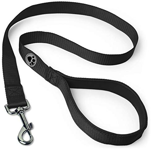 iGadgitz Home Laisse Chien avec Poignée Rembourré Souple (Noir, 180cm (1.8m))