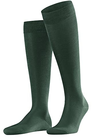 FALKE Tiago M Kh algodón fil d'Écosse sostenible lisos 1 par, Calcetines largos Hombre, Verde Hunter Green 7441, 45-46
