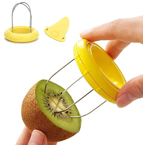 KOLUZ Kiwi Cutter Peeler, Kiwi Cutter, Éplucheur de Cuisine, Kiwi Fruit Slicer pour épluchage et Quartering, Kiwi Fruit Slicer Fruit Kitchen Helper