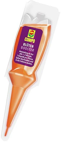 COMPO Blüten Booster – schneller Nährstofflieferant für alle Blühpflanzen – Sofort- und Langzeitwirkung bis zu 4 Wochen – einfache Dosierung – 30 ml, orange