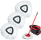 GFRED Set of 3 Mop Head Replacement Compatible With Vileda Turbo Spin Mops Easy Wringing 2-in-1 White Suitable For All Floor Types (White-3Pcs)