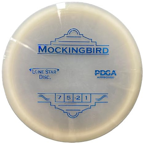 Lone Star Disc Alpha Mockingbird Golfschläger für Golfspieler, 160–169 g, langlebiger und glatter Premium-Kunststoff, gut für alle Schwierigkeitsstufen, Farben können variieren