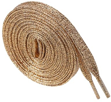 BupiMufi Lacets métalliques à paillettes pour chaussures de sport, bottes, entraîneurs, 115 à 180 cm