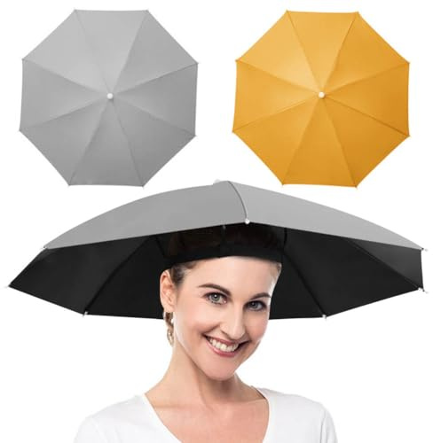 Yangshine, 2 cappellini con fascia elastica, per pesca all'aperto, pieghevoli, Colore #7, 69 cm