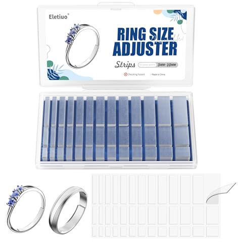 Ajusteur de taille de bague - Réducteur invisible pour bagues larges - 6 feuilles/234 pièces (transparent)