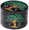 Spespo Herb Grinders, Large Spice Grinder 63mm(2.5 inch),4 Layers Full Color Painting Metal Grinder with Pollen Scraper (Tree Design)
