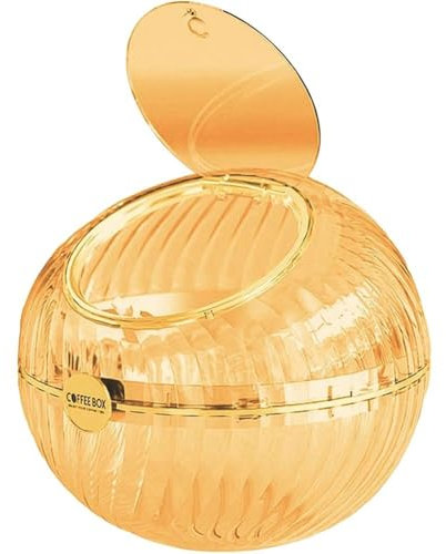 Ymxygz Contenitore per Caramelle Porta Cialde di caffè in Plastica con Coperchio - Barattolo in Pet Trasparente per Capsule di caffè, Caramelle, Biscotti E Cioccolato