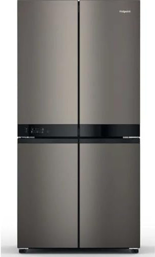 Hotpoint HQ9U2BLG 594L No Frost American Style Fridge Freezer - Black Steel