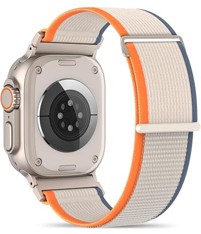 Higgs Trail loop nylonarmband, kompatibla med Apple Watch-armband, 44 mm, Ultra 3/2/1, 49 mm, 42 mm, 45 mm, 46 mm, herr, justerbart nylonsportband för iWatch serie 11 10 9 SE/2 8 7 6 5 4 3 2 1, 44mm