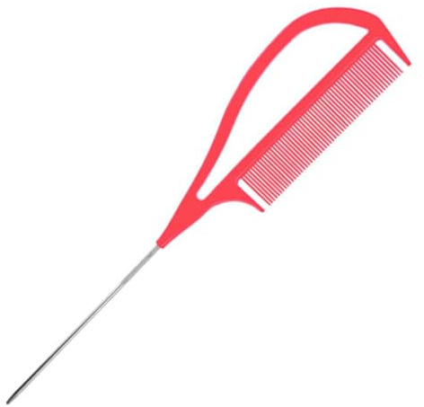 YIXANNX Pettine per lo styling dei capelli, strumento per cotonare creato con precisione per parrucchieri che migliorano le tecniche di styling con facilità. Cotonatura con, Rosa, 26.3x5.5 cm
