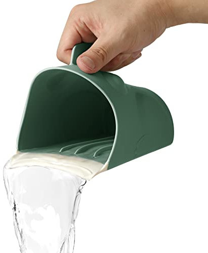 GanEn Badewannen-Spülbecher für Baby, Süße Frosch-Form Baby Badebecher, Haarshampoo Spülmaschine für Kleinkinder (grün)