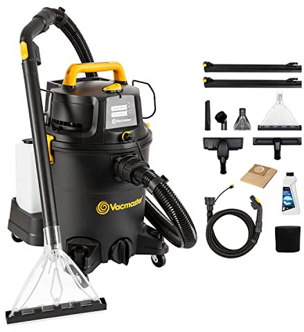 Vacmaster VK1323PFR 1300W 23L 3-in-1 Waschsauger Nass Trockensauger mit Dual-Tank-Design,Bodenreiniger Für Hartböden Teppiche,Teppich-Reinigungsmaschine