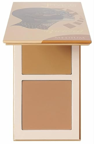 Juvia 's Place - Bronzed Duo Bronzer Medium - Soft Matte Bronzer, Contouring Powder, Compact Bronzer Powder, Long Lasting