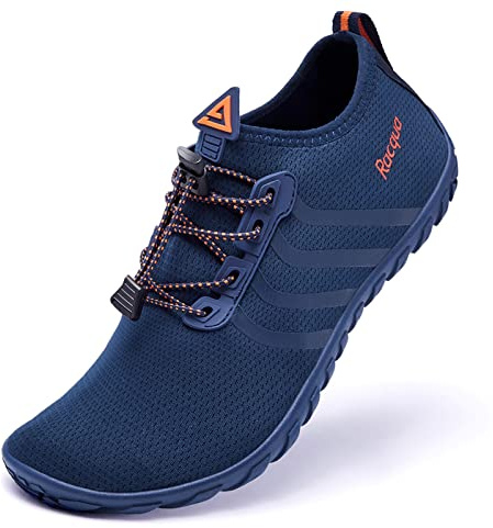 Racqua Water Shoes Beach Aqua Sea Swim Quick Drying Shoes Wet Boat Pool Surf Yoga Diving Kayak Shoes for Women Men Blue/Orange EU 47=UK 13