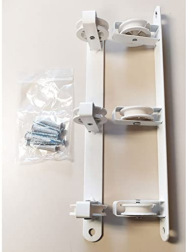 Stendibiancheria da parete Basic C/3 pulce bianco 37 x 5 x 5 cm