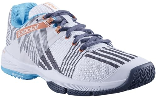 Babolat Sensa vuxna Padel Sneakers Vit, Unisex Tennisskor, 40 EU, Vit, 40