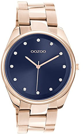 Oozoo Damen Armbanduhr Timepieces C10967 Analog Edelstahl roségold UOC10967 Analoguhr