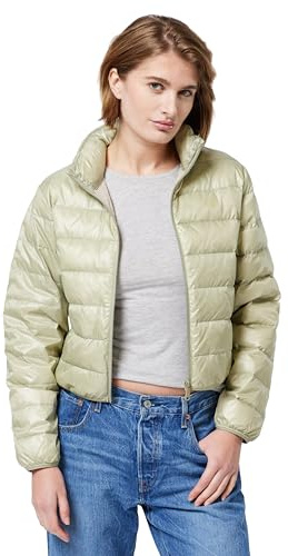 Calvin Klein Women’s Down Shine Puffer Jacket, Beige (Nordic Dust), XL