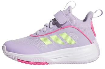 adidas Unisex – Barn OWNTHEGAME 3.0 SHOES, ice lavender/lucid lemon/powder plum, 37 1/3 EU