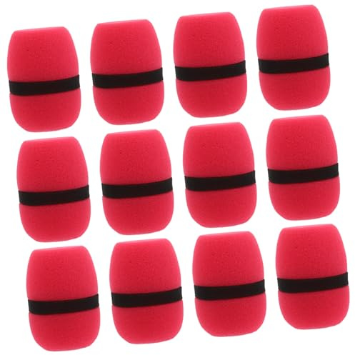 TOYANDONA 12 Piezas Fundas De Esponja Para Micrófono De Mano Filtro Antiviento Para Micrófono De Esponja Para Karaoke Entrevistas y Presentaciones