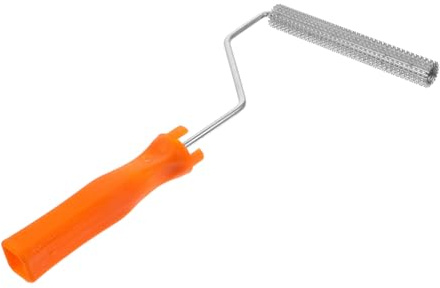 DOITOOL Rodillo Eliminar Autonivelante y Plástico de Antiespumante Aluminio Aleatorio Mango Ergonómico Burbujas Color Estilo para en Pinturas Epoxi y Construcción de Pisos