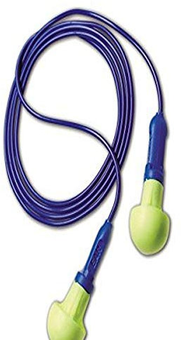 E-A-R by 3M 10080529180015 3M 318-1001 E-A-R Push-Ins Disposable Corded Earplugs, OSFA, Blue, One Size Fits All (Pack of 100)