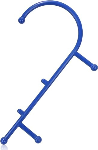 Trigger Point Massager - Accupressure Thérapie Canne - Outil de massage auto - Masseur de cou - Masseur de dos - Masseur d'épaule - Massage Hook - Masseur pour douleurs musculaires au dos