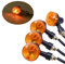 SFONIA 4pcs Intermitentes Indicadores de Motocicleta Luces de Señal de Giro 12V Impermeable Universal para GN125 Moto Scooter Quad Cruiser Off Road
