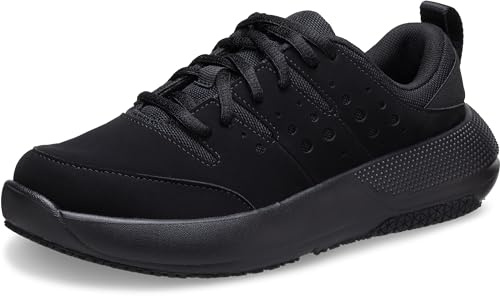 Crocs Mujer On The Clock Work Sneaker W Zapato, Triple Black, 43/44 EU