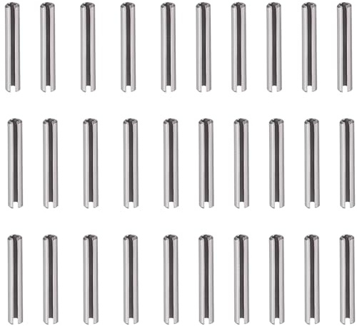 30 Pcs Slotted Spring Pins, Stainless Steel Tension Pin, 3mm x 25mm