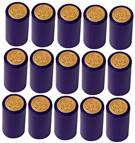 Ipetboom Capsule Linguetta Termoretraibili e Plastica Bottiglie Vino di per in Strappo Facile 100 Pezzi Pellicola Sigillante Termoretraibile Enoteche e Cantine