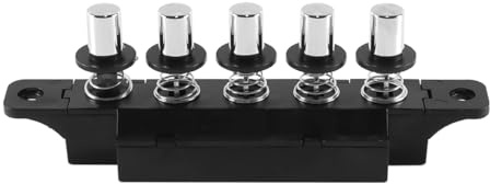 Hoite Interruptor de campana extractora de 5 botones, teclado tipo piano, multifuncional, para ventilador de succión, interruptor de campana extractora, botón pulsador de repuesto