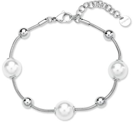 Brosway Bracciale Donna in Acciaio e Perle | Collezione Perfect - BPC56