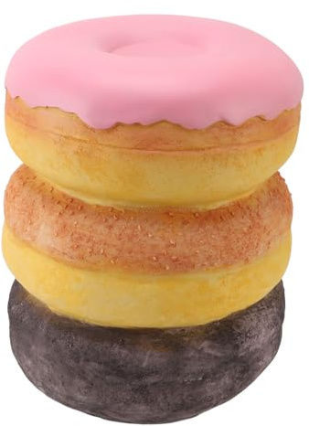 Neiyty Skobytespall, Donutform Retro Hartssimulerad Matpall för Heminredning, med Vintagedesign för Vardagsrummets Kontorscafépresent