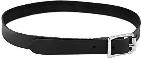 Riuulity Correa de Espuela de Cuero Genuino, Accesorio Ecuestre para Montar a Caballo con Hebilla Metálica Ajustable para Botas Vaqueras
