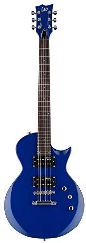 LTD GUITARS E-Gitarre LTD EC-10 Blau mit Deckel EC10KIT-BLUE