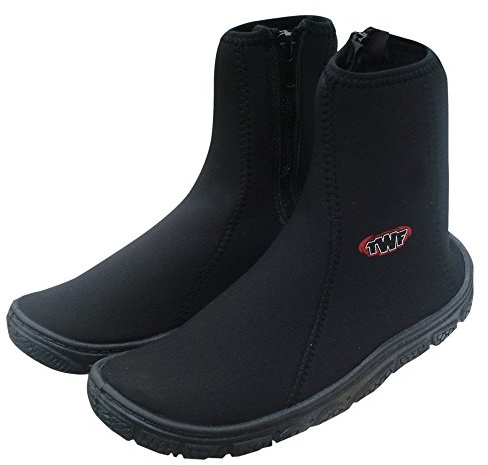 TWF Children's Aqua Boots, Black, Size 38 5 UK