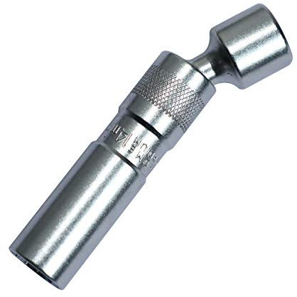 DPTOOL 14 mm Joint Universel Douille Magnétique Bougies d'allumage à paroi mince 3/8 Clé à Bougie Outil de Démontage de Douille Pivotante 12pt 96L Compatible avec BMW