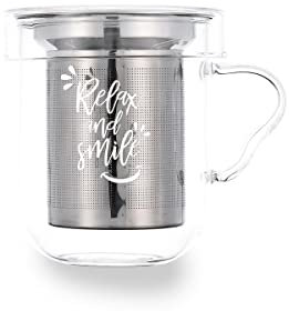 Quid SERENIA - Taza Vidrio Filtro Inox 35Cl