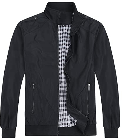 YOUTHUP Chaqueta de Verano Ligera para Hombre Estilo Informal Estilo Bomber de Transición