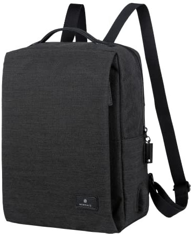 Nordace Siena II Mini Smart Travel Backpack for Women with USB Charging Port, Water Resistant, Black, Mini, Daypack Backpacks