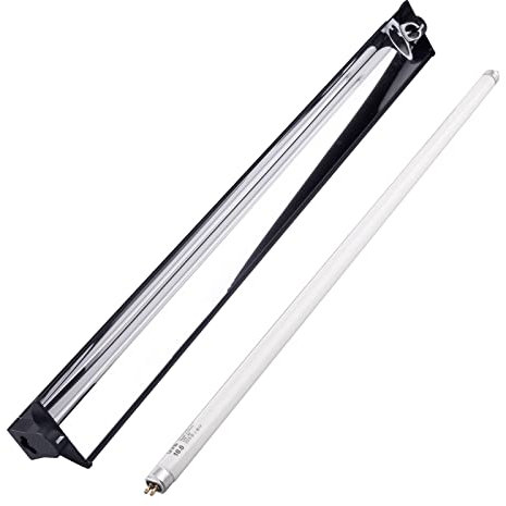 DERNORD T5 UVB Reptile Light Fixture 10.0 24W T5 Fassung Terrarium Beleuchtung Lampe Schildkröten Combo Kit