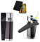 Accendino a gas for pipa da fumo pieghevole, accendino a butano multiuso in metallo, accendino multifunzione a gas ricaricabile con quadrante a fiamma regolabile for sigari, candele, griglia for camin