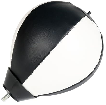 INNOLIFE Universal Leather Boxing Speed Ball with 8mm Screw - Black White