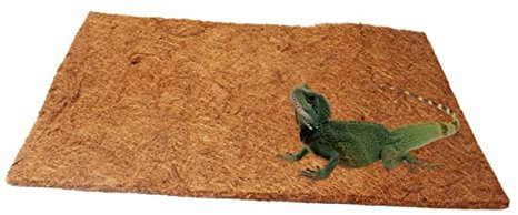 Happyyami Kokosfaser Matte für Reptilien Atmungsaktive Terrarium-Bedding für Schildkröten Eidechsen und Reptilien Natürliche Pflanzenfaser Hygienisch und Pflegeleicht