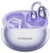 PTHTECHUS Cuffie Wireless, Sportivi Clip Aperta Cuffie Conduzione Ossea, Diaframmi 12mm ENC, Chiamate Cristalline, Auricolari Bluetooth 5.4 Compatibile iOS/Android, 30 ore di Riproduzione, Viola-b