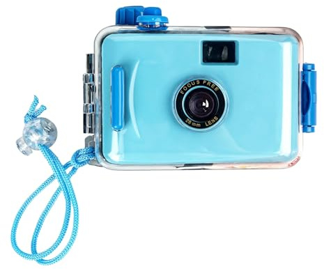 Tressify uppsättning av 4 vattentäta engångskameror, undervattensfotografering för äventyr som snorkling och dykning, 3,5 cm (1,4 tum) lins, kompakt för utomhusbruk