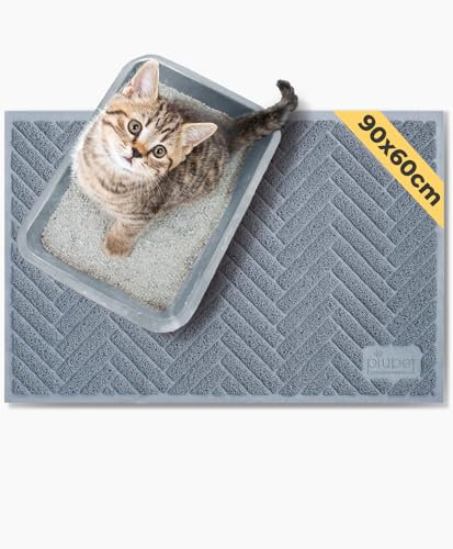 PiuPet® Tapis de Litière pour Chat XXL 90x60cm | Accessoire et Sac à Litière