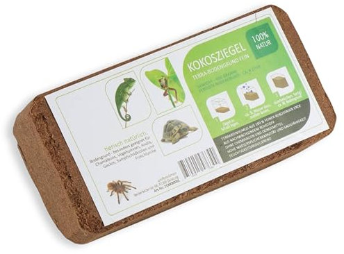 ProFlora® Kokoserde Terrarium Bodengrund gepresst - Biologisch abbaubare, torffreie Erde aus Kokosfasern (6 Stück)